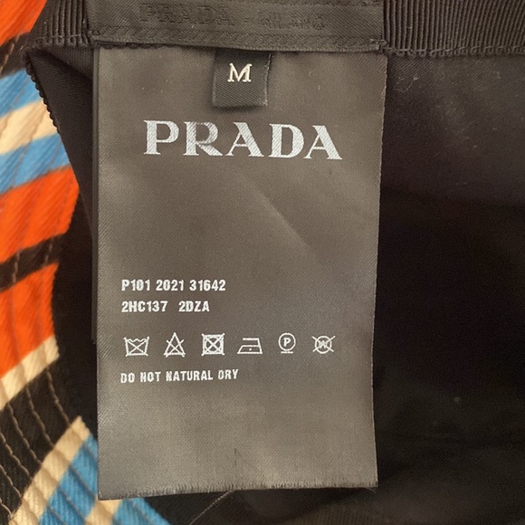 Prada Mens Printed Drill Hat - Picture 2 of 4